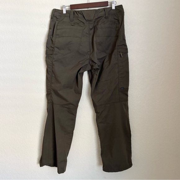 5.11 Tactical Green Cargo Pants Mens Size 36 Polyester Cotton Stretch Outdoor - Picture 8 of 14